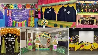 School decoration ideas for annual result day / Stage decoration