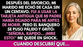 Mi marido me echó de casa tras el divorcio Fui a usar la tarjeta antigua de mi padre y descubrí