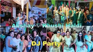 DJ Party | Akshay Khushi Haldi 2024 | Mora Koliwada #Disco #uran #wedding #marriage