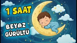 Beyaz Gürültü Kolik Bebek Uyutma Sesi | 1 Saat (Siyah Ekran)