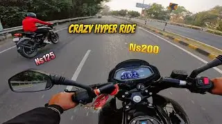 NS125 Chasing NS200! 🔥 Extreme Hyper Ride & Top Speed Challenge|| Hyper Rush Ride #ns200 #hyperride