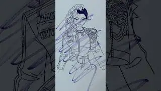 K-pop Demon Huntrix Coloring #transition #drawing #coloring #rumi #kpop #kpopdemonhunters #shorts