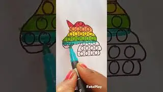 Satisfying pop it 🌈 #trending #pompiarts #satisfying #popit #drawing #satisfyingcreative #painting