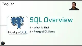 SQL #1: Overview and postgreSQL Setup