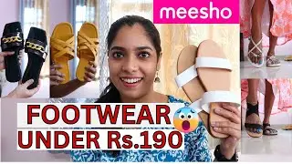 UNDER Rs.190😱Meesho Footwear Haul | Flat Sandals | Malayalam