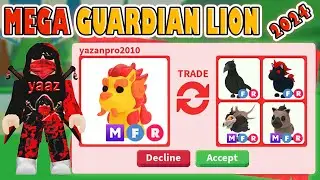 TRADING MEGA GUARDIAN LION 🔥🦁 IN 2024 IN ADOPT ME! ROBLOX