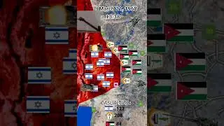 Battle of karameh Israel vs Jordan/PLO animated map
