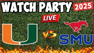 *LIVE* MIAMI HURRICANES vs SMU MUSTANGS | WATCH PARTY & REACTION