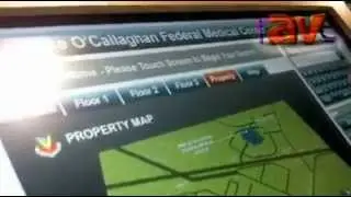 Janus Displays Shows Custom Touchscreen Application with Wayfinding Component