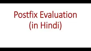 postfix evaluation