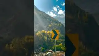 Golden Autumn Mountains 🍁 | Peaceful Nature Views with Beautiful Pashto Song