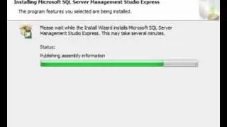 Installing MS SQL Server 2005 SP3 Express Edition