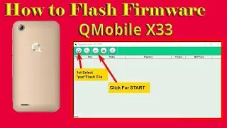 QMobile X33 Flash File Firmware Flashing Pac File Rom Install By SPD Flash tool