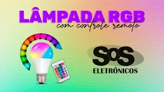 L&acirc;mpada De Led RGB Com Controle Remoto Luatek