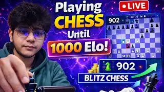 Playing Chess Until 1000 ELO in Chess #chesslive #chessstream