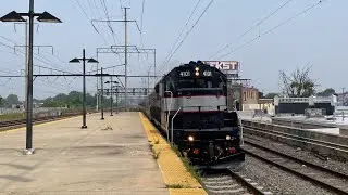Rare NJT 4101 (NJDOT GP40PH-2) Visit to the Atlantic City Line - Train 4624 in North Philly 6/30/23