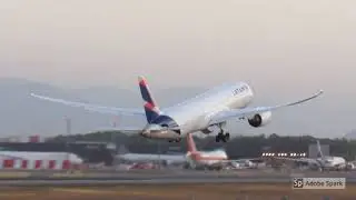 LATAM Boeing 787-9 Dreamliner CC-BGA  LAN704 To EDDF via LEMD