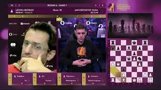 Levon Aronian Blunders A Basic Mate In 1 After Thinking For 5 Minutes Against Duda | CCT Round 6