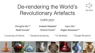 [CVPR2021] De-rendering the World&rsquo;s Revolutionary Artefacts