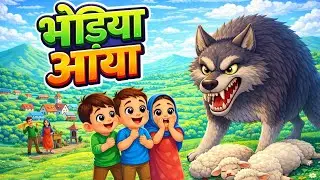 Bhediya Aaya 🐺 | Short Moral Story for Kids in Hindi | Magical Words | Cartoon Short Movie