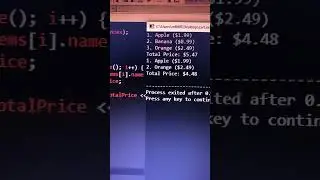 cart output c++ 
