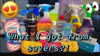 CLEANING HAUL?! What I got from savers!!