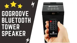 GOgroove Bluetooth Tower Speaker with Built-in Subwoofer - BlueSYNC STW Floor Standing Speaker