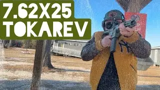 Современный пистолет-пулемет 7.62x25 на стрельбище