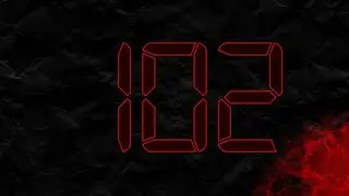 Countdown from 102 to 0 in RED