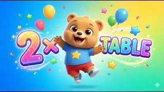2 Times Table Song with Bibo 🧸 | Fun Multiplication for Kids