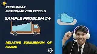 Relative Equilibrium of Fluids | Moving Vessel Sample Problem #4 |