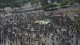 Thousands protest in Santiago on the first anniversary of protests in Chile | AFP