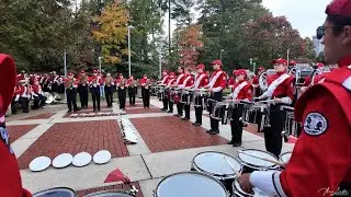 NC State Marching Band - Drumline (2) at Murphy Center before Football Game, 11/02/2024