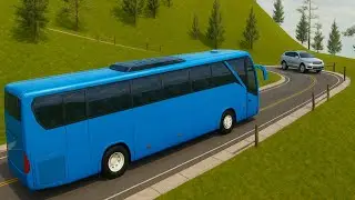 Mountain Bus Driving Simulator || Dangerous Bus Driving Game