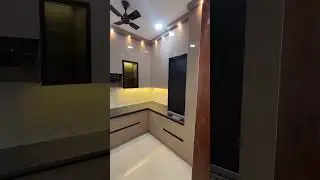 Beige Colour Combination for Modular Kitchen #kutubinteriors