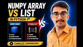NumPy Arrays vs Lists | Performance, Memory & Use Cases in Python