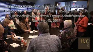 'Indivisible' constituents visit Kansas Congressman Kevin Yoder's office 1-31-17