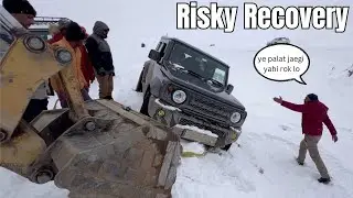 Jimny ko yaha se nikalna hua mushkil || extreme icey roads @BRH Expeditions