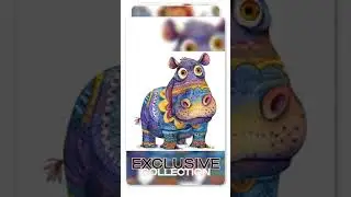 19 Quirky Safari Animals PNG Clipart Bundle Whimsical Safari Animals Sublimation Clip Art, Whimsy...
