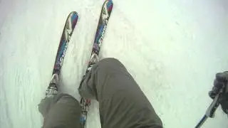 Curve da slalom in campo libero su Celina Seghi - Abetone.