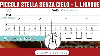 Piccola stella senza cielo (Ligabue) - Tutorial Chitarra - Parte 1