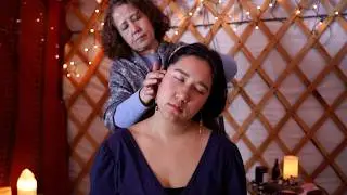 I Could Barely Stay Awake...Mom's Scalp, Ear & Neck Massage with Gentle Humming [Real Person ASMR]