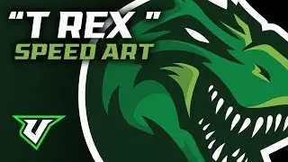 T Rex Sports Logo Speedart
