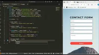 How to create  contact form using HTML | CSS | JAVASCRIPT