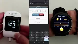 Reloj medidor de glucosa y signos vitales .