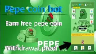pep coin bot how to earn pep coin for free in telegram bot || with withdrawal proof