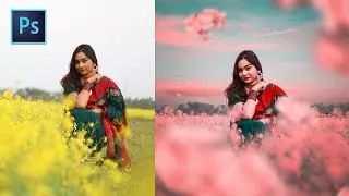 Pink Winter Color Effect in Photoshop CC - Photo Editing tutorials