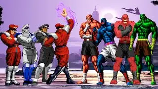 [KOF Mugen] M.Bison Team vs Sagat Team