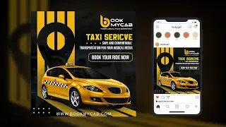 Social Media Poster Design | Taxi Poster Design | Photoshop Tutorial