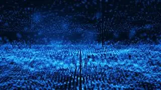 Abstract particles wave lines technology blue background #abstractbackground #virtualbackgrounds